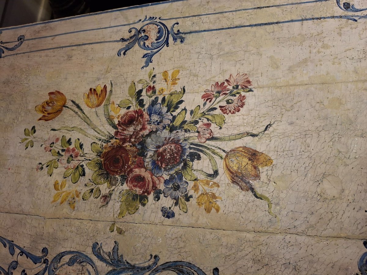 Louis XV Lacquered And Gilded Console Table-photo-3