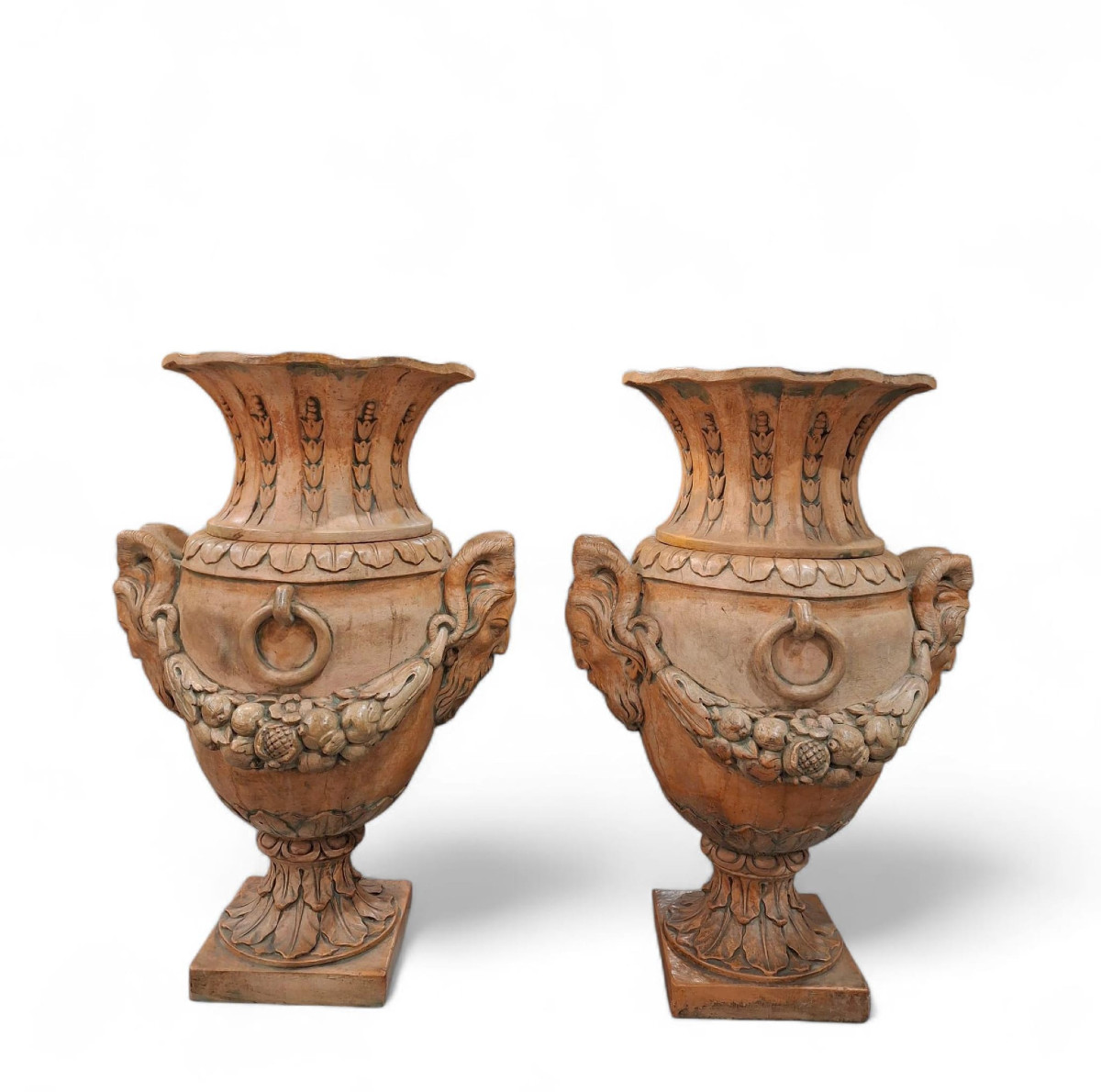 Painted Terracotta Vases