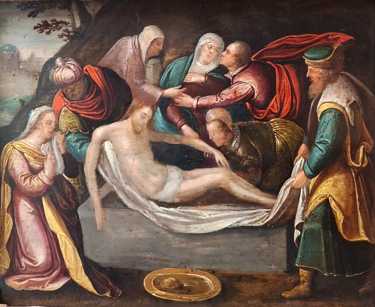 Lamentation sur la Déposition du Christ, entourage de Frans Francken II-photo-4
