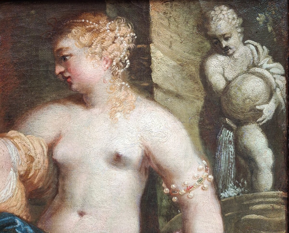 Bathsheba se baignant, peintre vénitien-photo-2