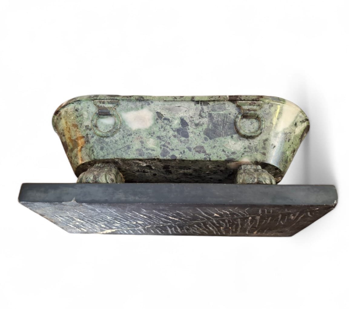 Maquette d'un bassin en marbre Verde Alpi-photo-4