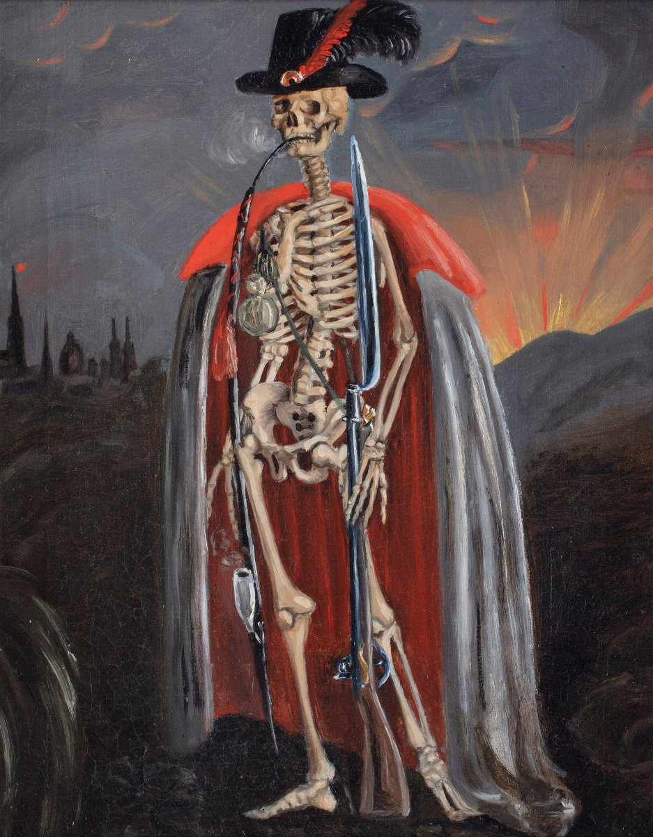La Danse macabre, peinture du XIXe siècle-photo-3