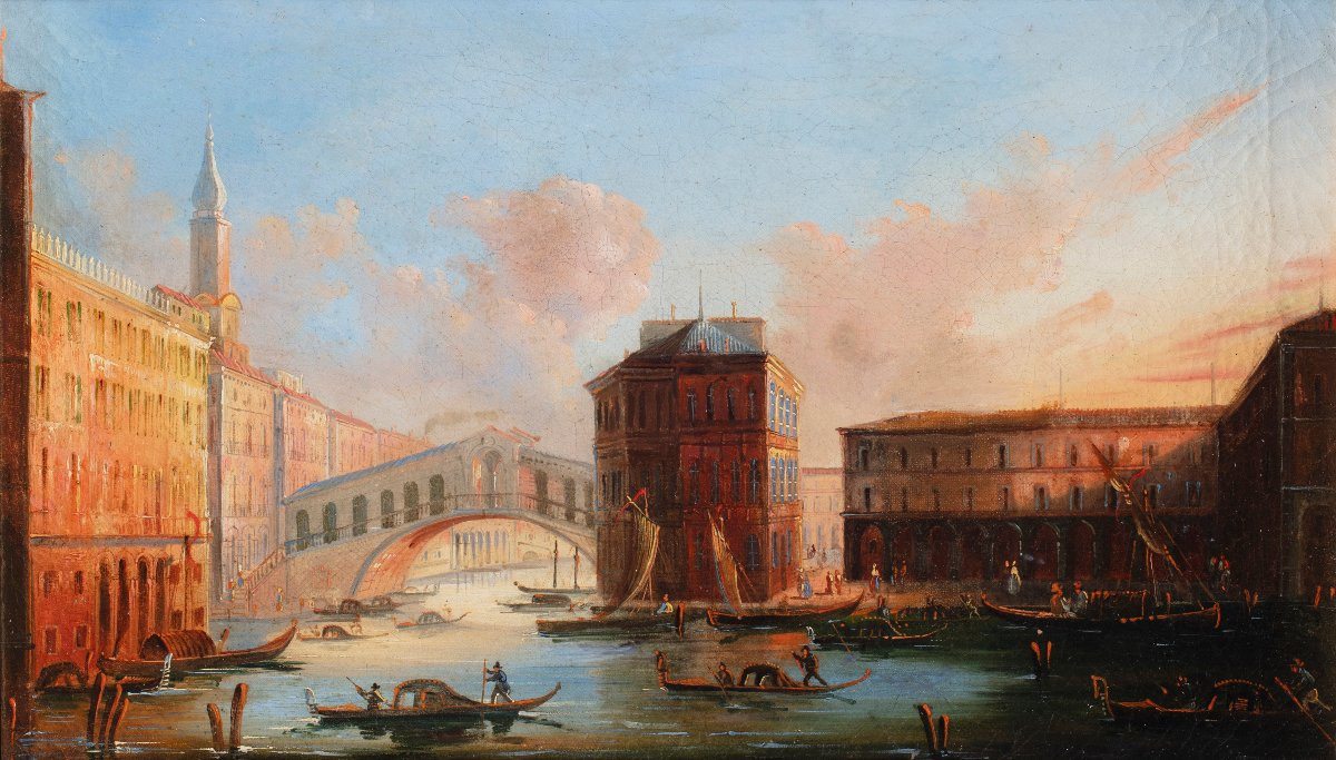 A Pair Of Views Of Venice-photo-2