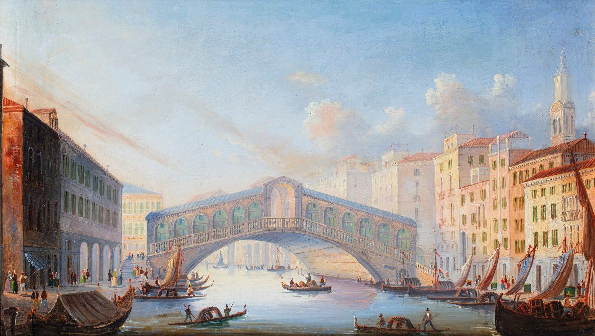 A Pair Of Views Of Venice-photo-3