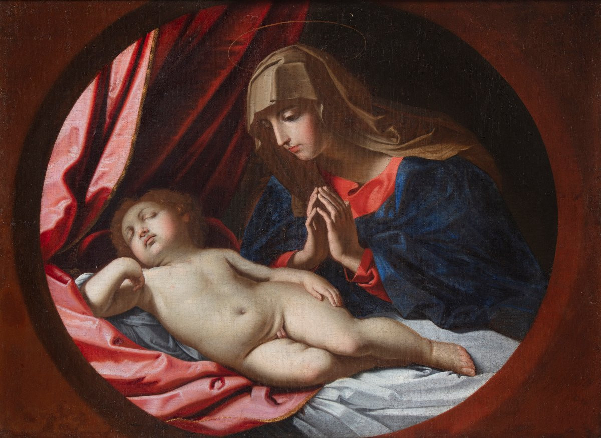 Vierge à l'Enfant endormi, par Guido Reni-photo-3