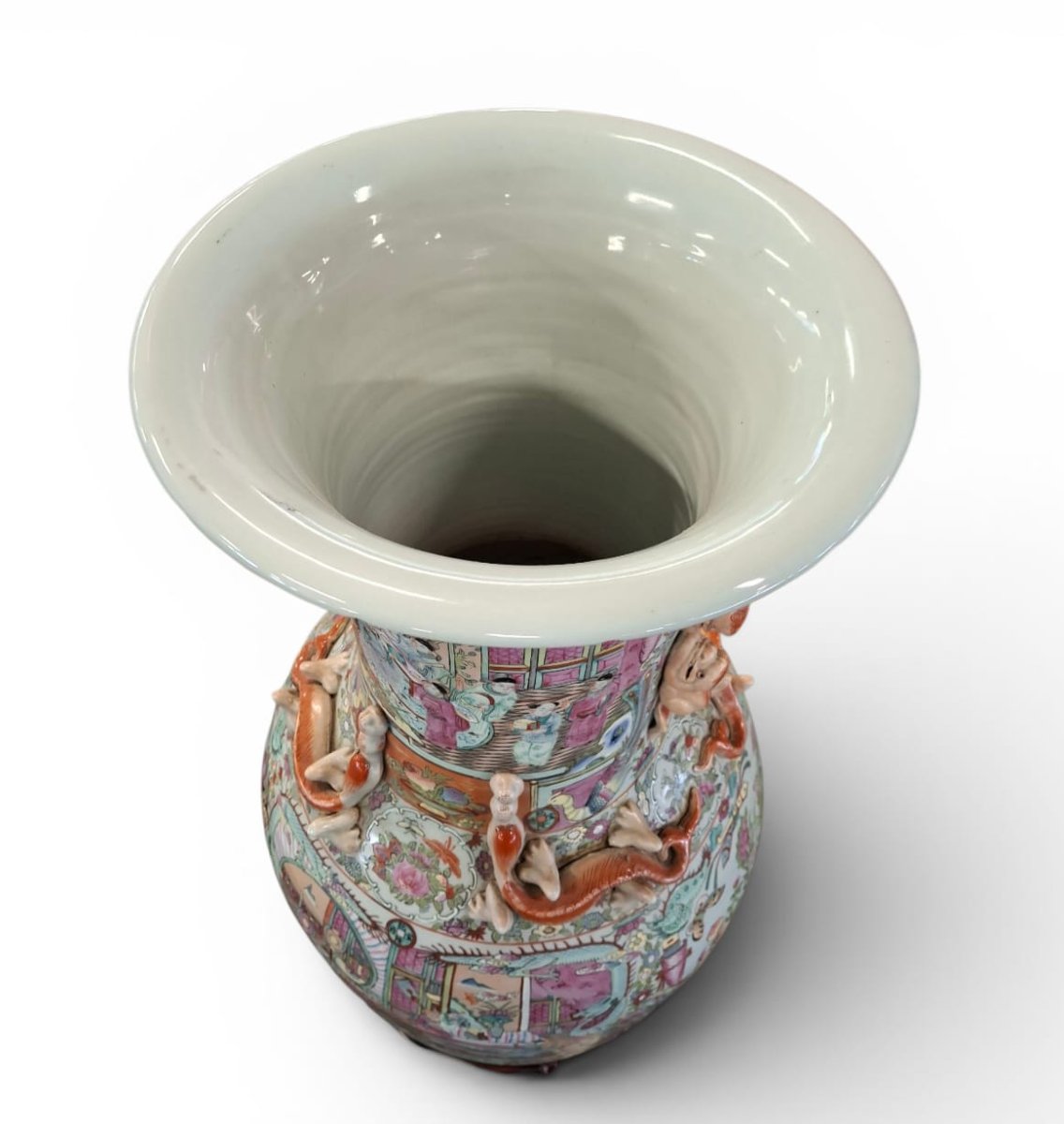 Paire de grands vases en porcelaine-photo-3