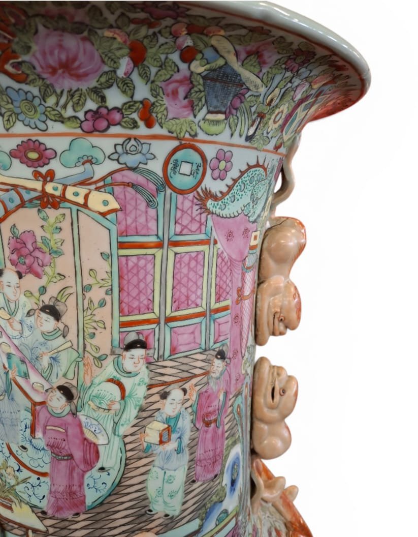 Paire de grands vases en porcelaine-photo-1