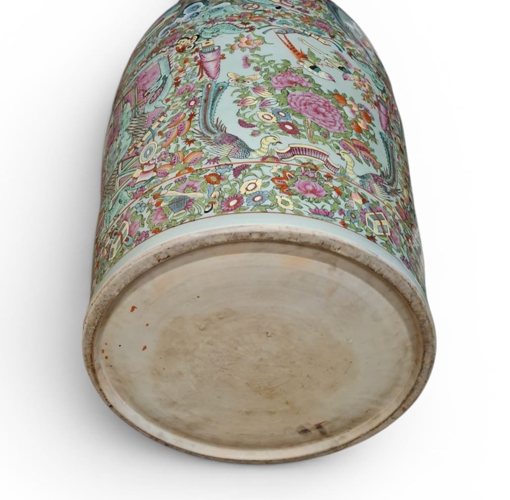 Paire de grands vases en porcelaine-photo-2