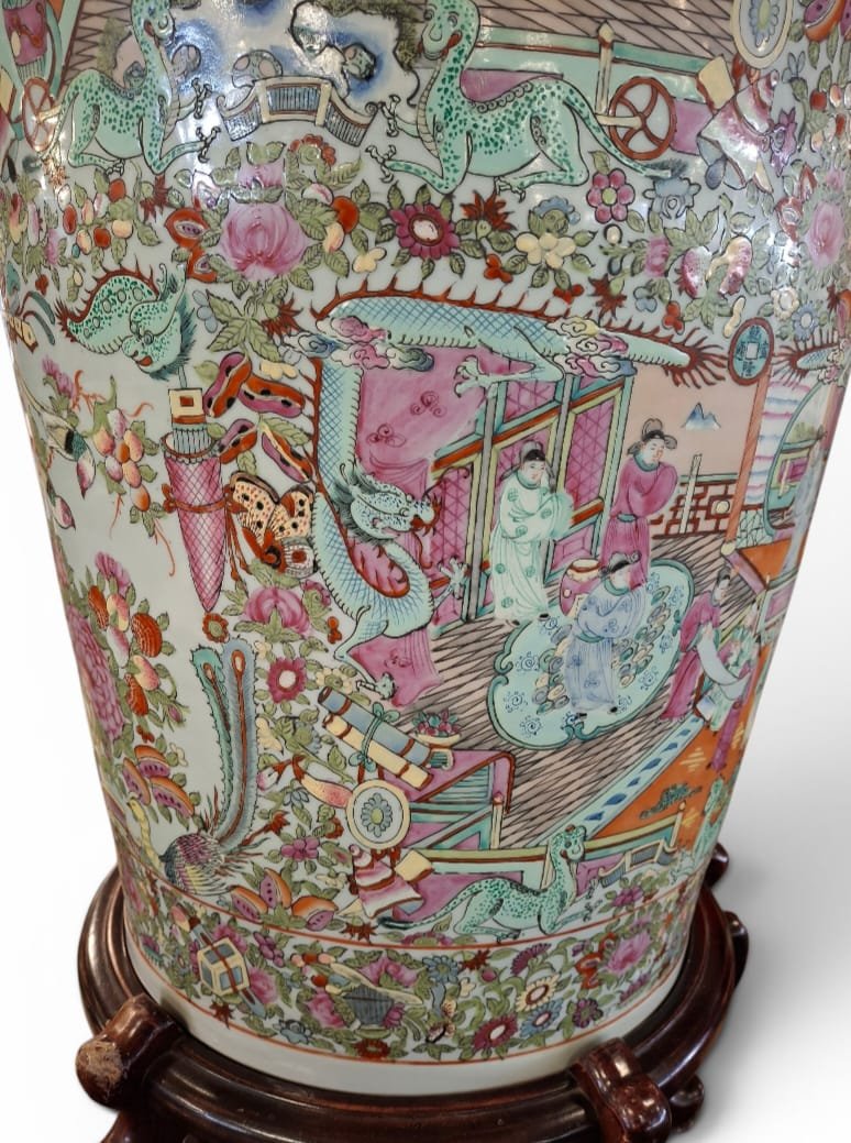 Paire de grands vases en porcelaine-photo-4
