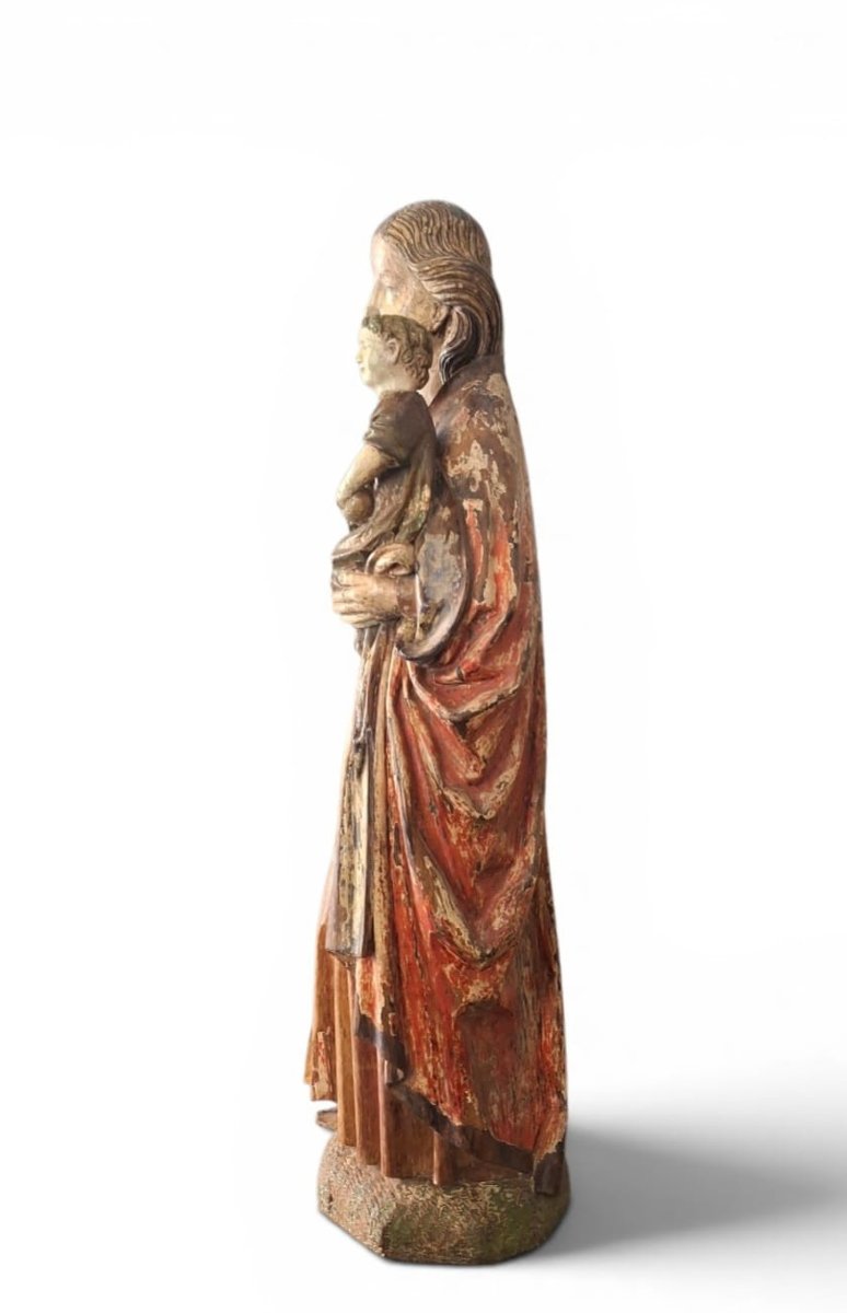 Sculpture représentant la Vierge à l'Enfant-photo-2