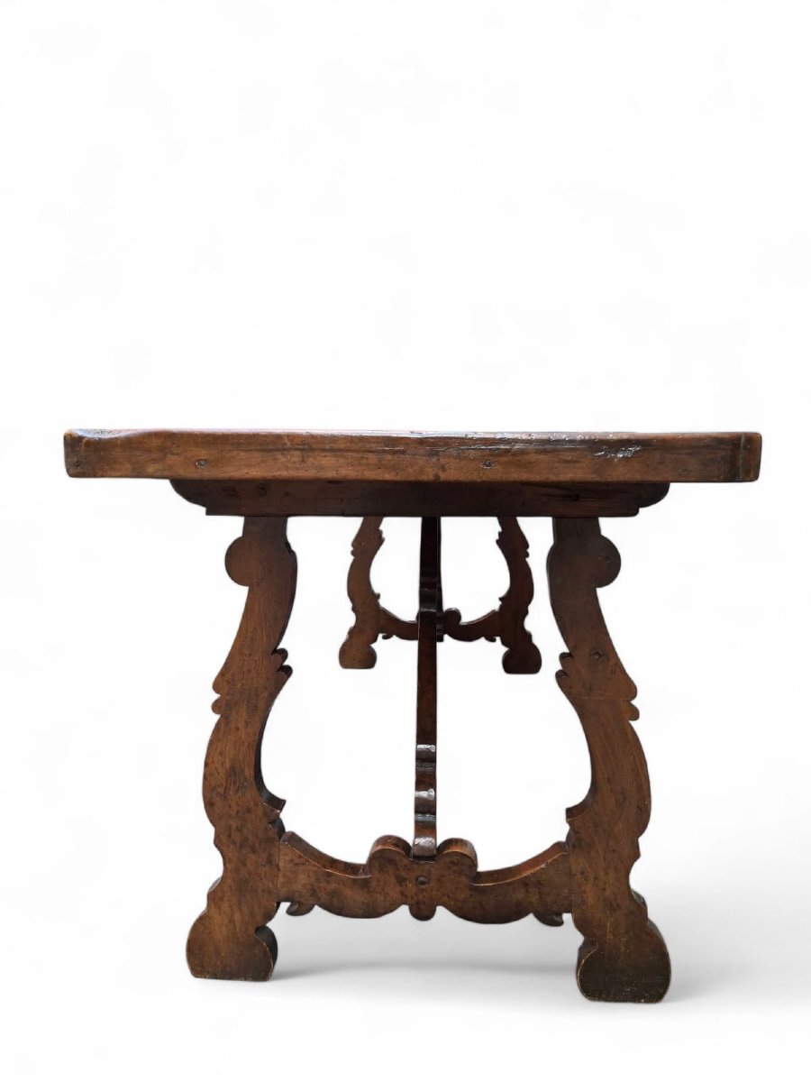 Table de réfectoire en noyer du XVIIe siècle-photo-2