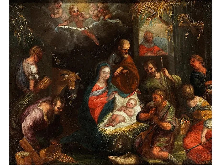 Adoration des bergers, attribuable à Hendrick van Balen l'Ancien-photo-2