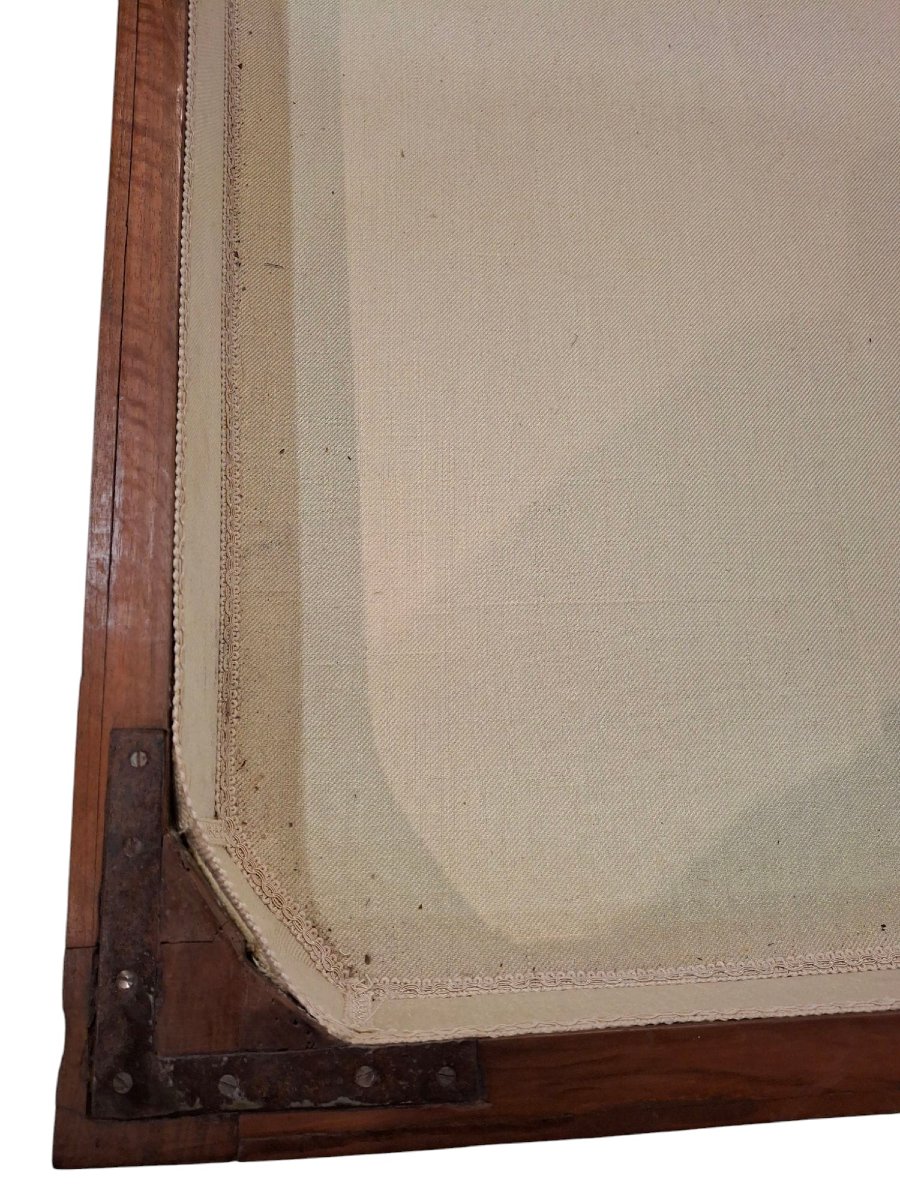 Grande table pliante en noyer sculpté-photo-4