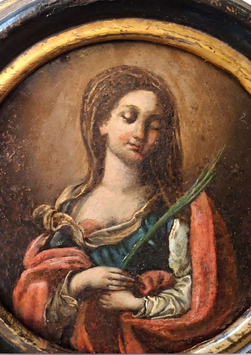 Pair Of Round Paintings-photo-2