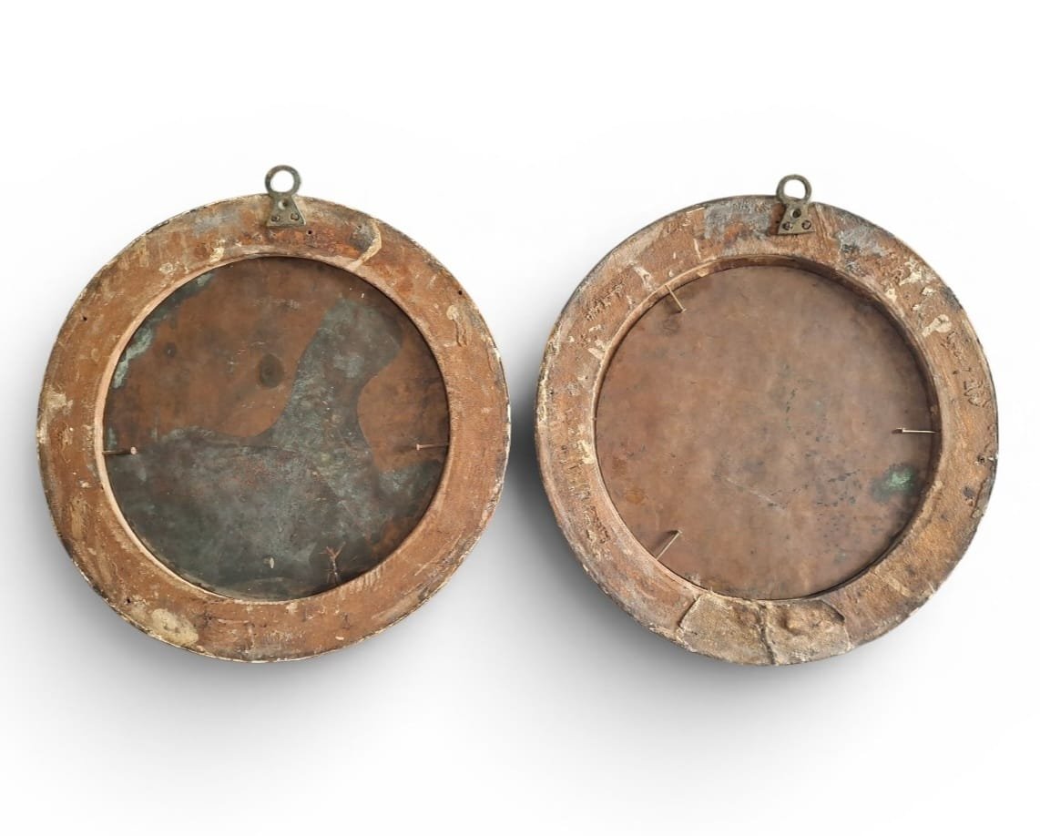 Pair Of Round Paintings-photo-3