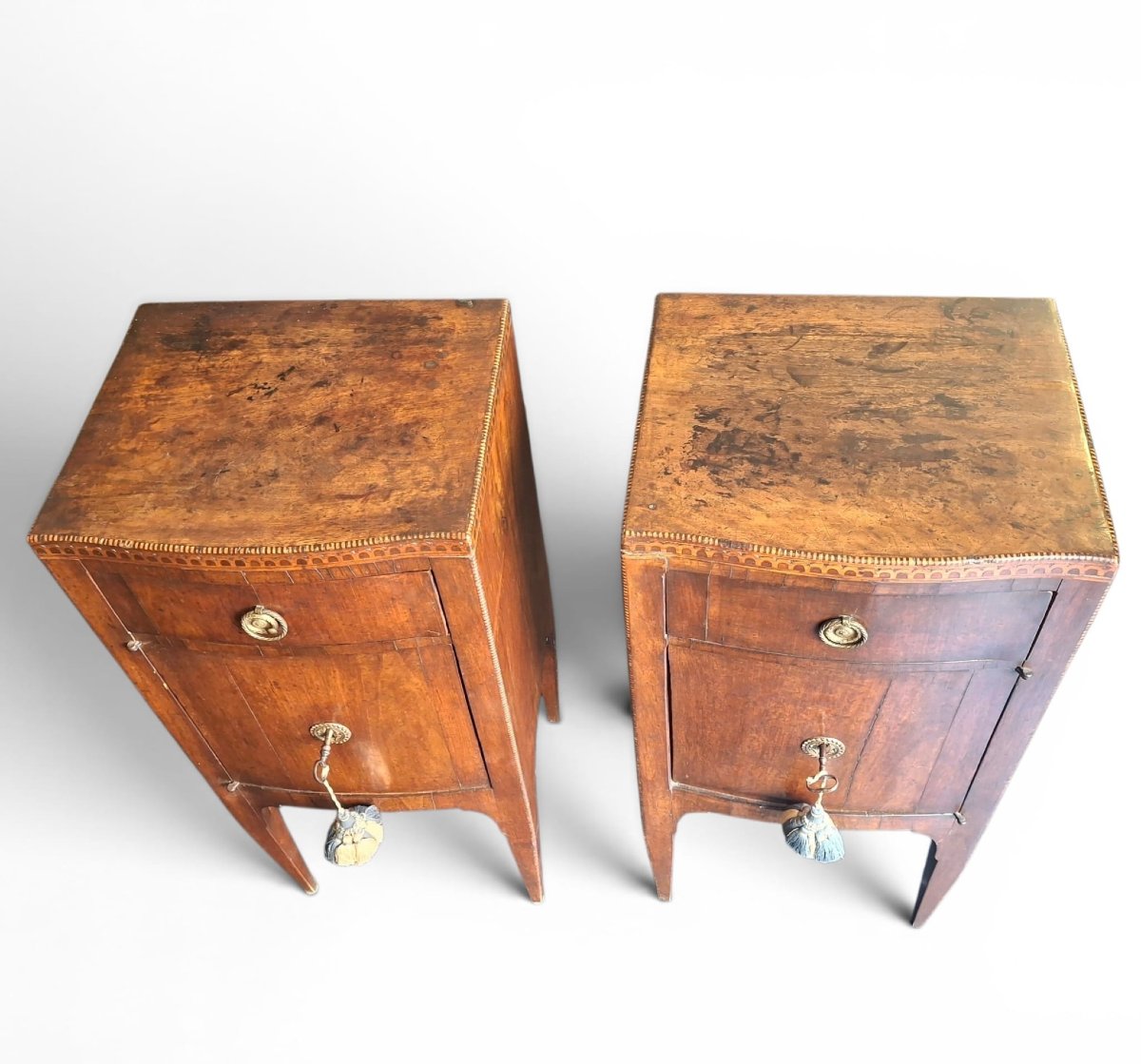 Pair Of Louis XVI-style Bedside Tables From Vicenza-photo-3