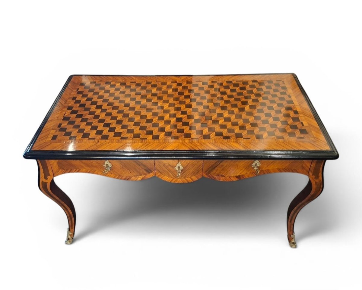 Flat-topped Desk In The Louis XV Style-photo-2
