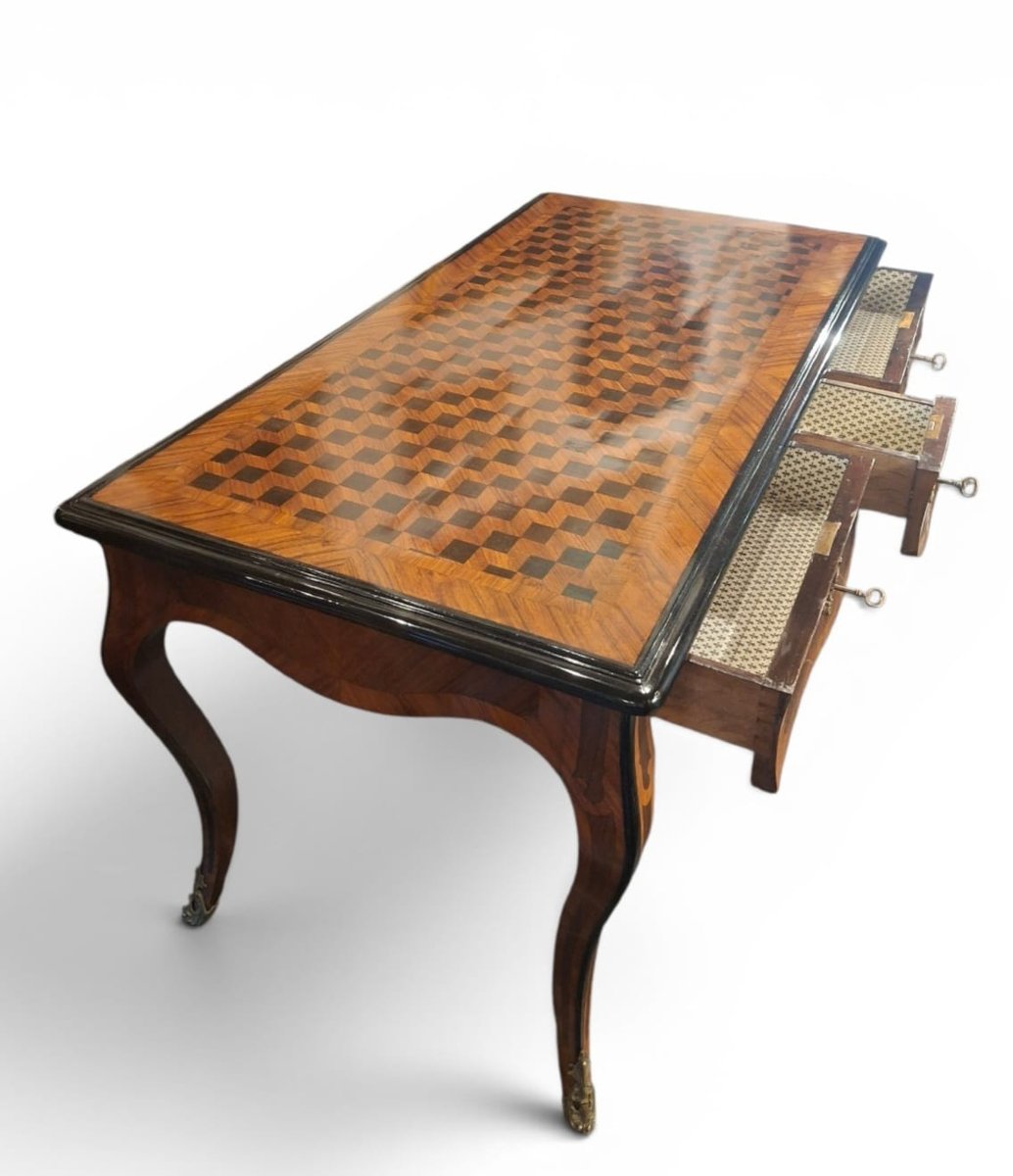 Flat-topped Desk In The Louis XV Style-photo-3