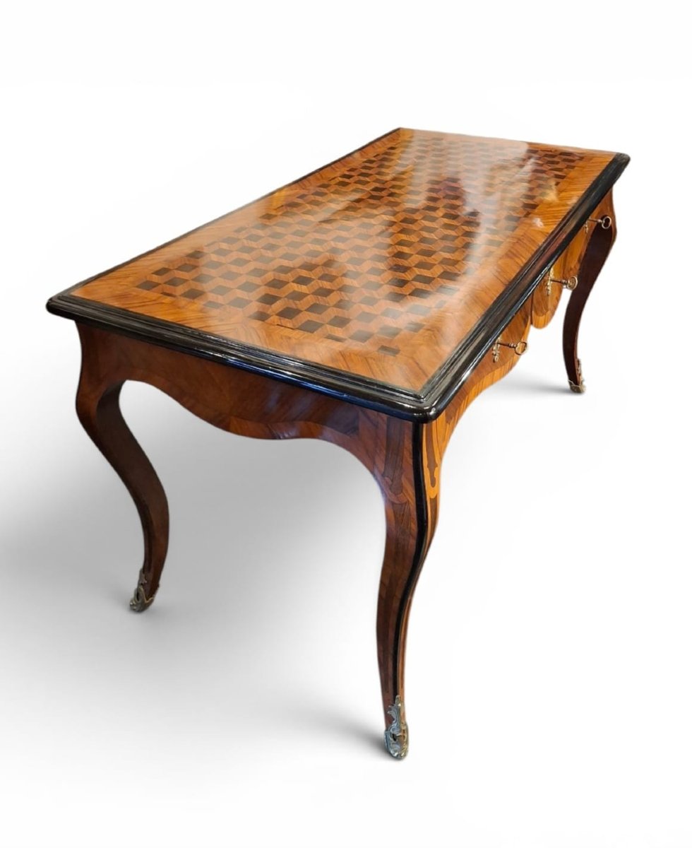 Flat-topped Desk In The Louis XV Style-photo-1