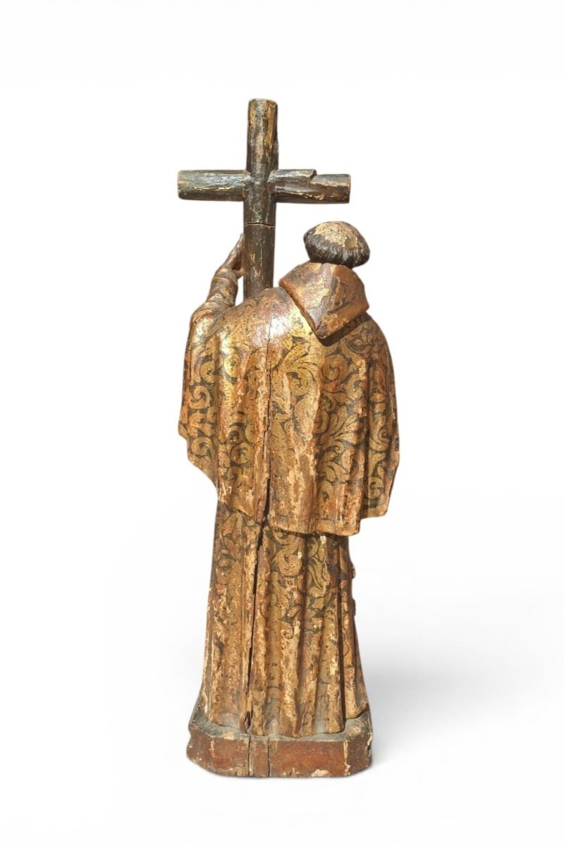 St. Francis Of Assisi, Wooden Sculpture-photo-1