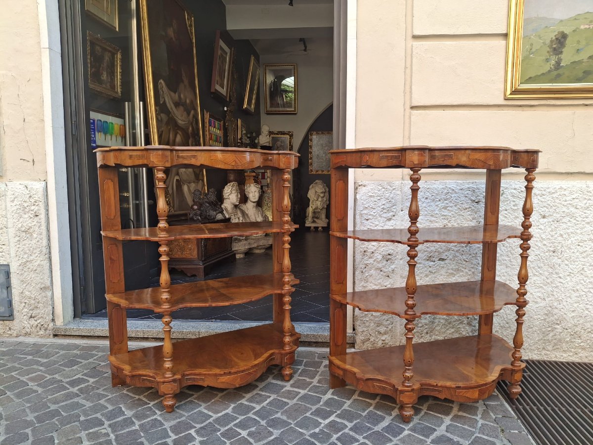 Pair Of Louis Philippe étagères-photo-3