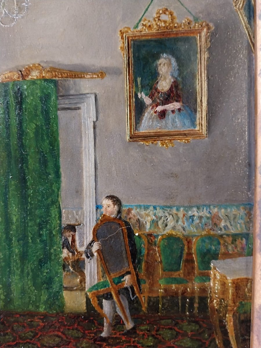 Intérieur du XVIIIe siècle avec personnages-photo-3