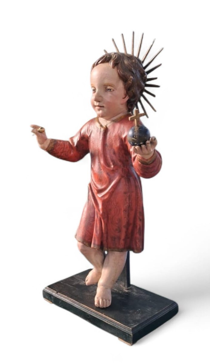 Sculpture représentant Jésus bénissant-photo-2