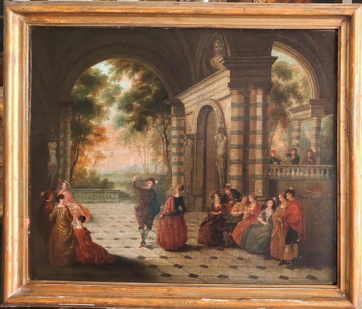 French Painting Depicting A Court Scene