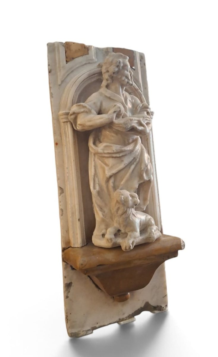 Saint Marc en marbre statuaire-photo-1