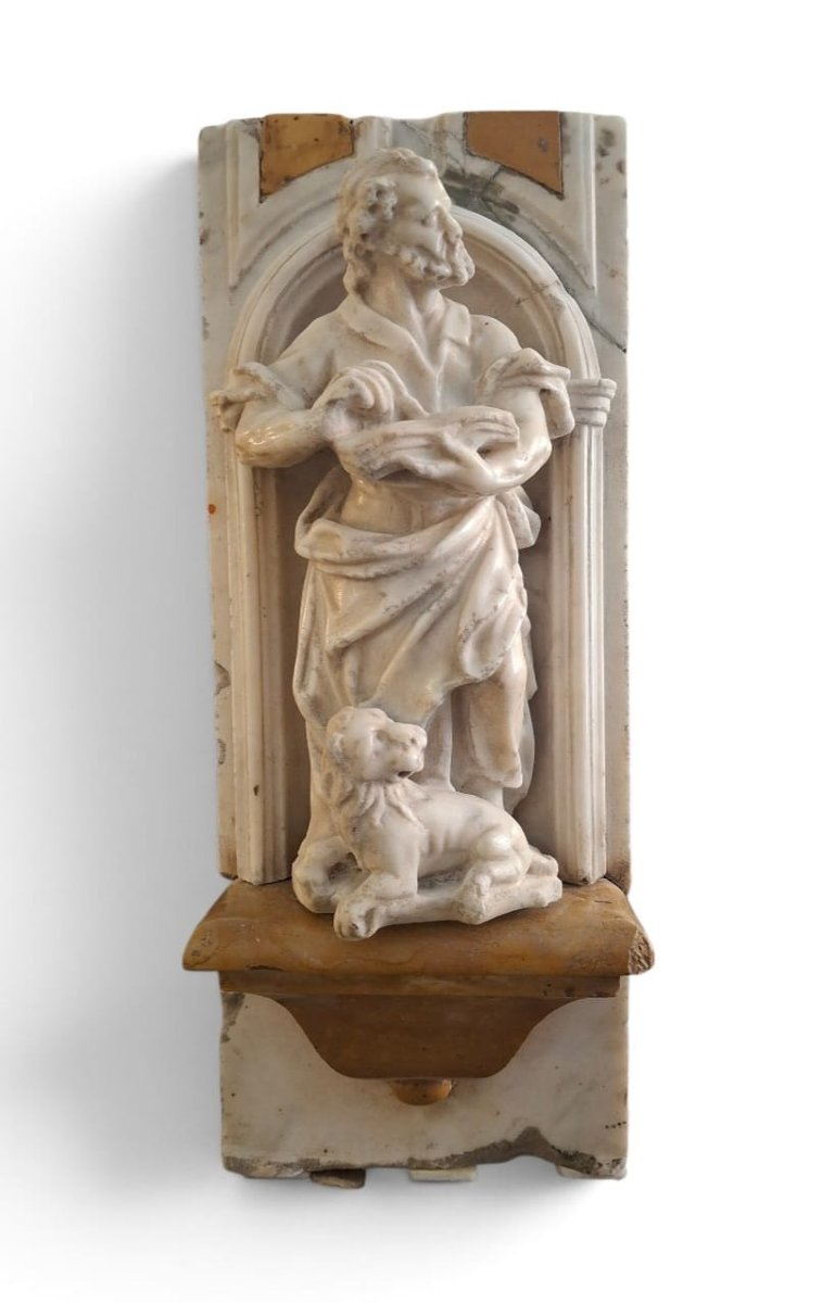 Saint Marc en marbre statuaire