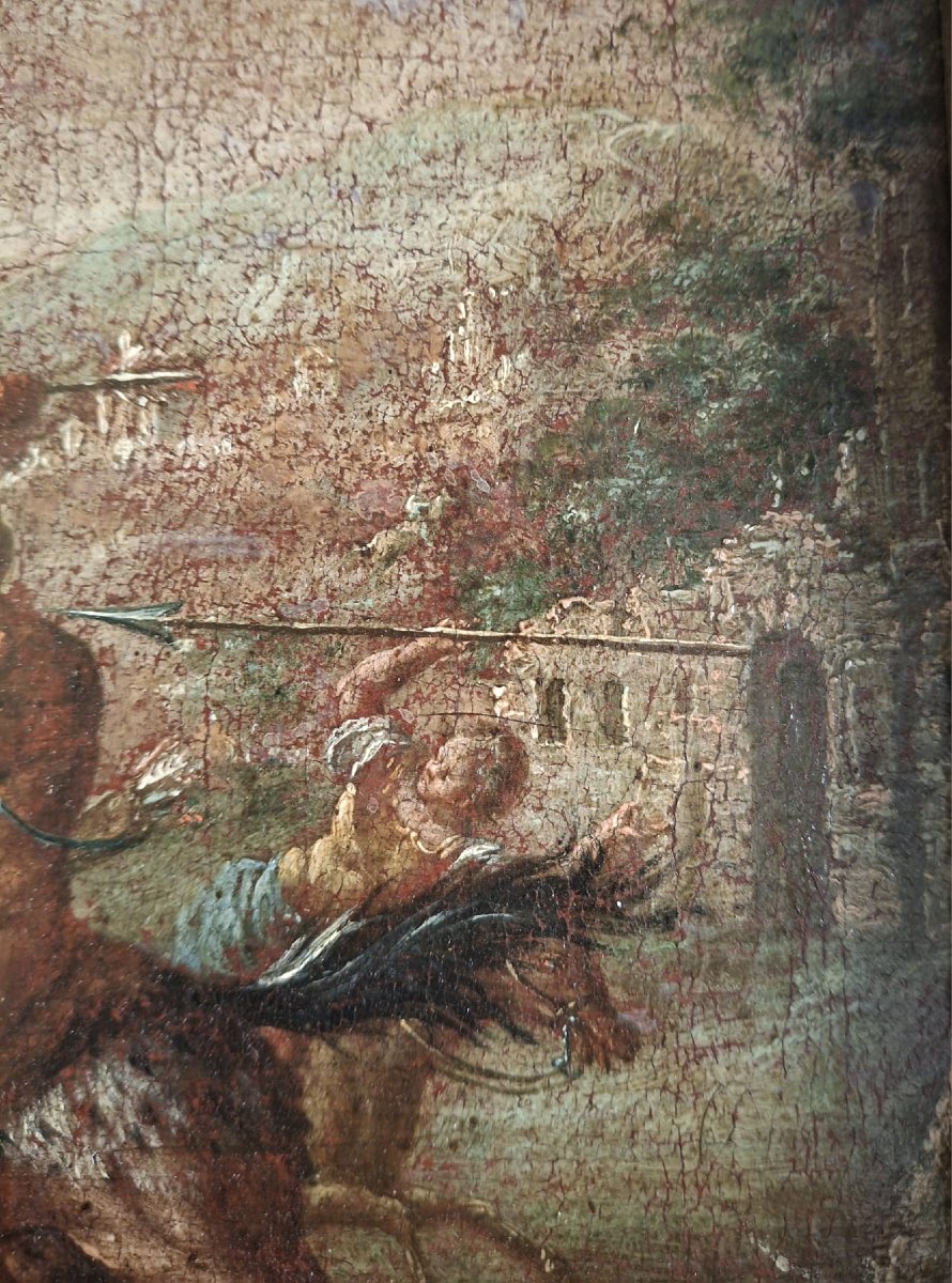 Painting Depicting A Battle-photo-2