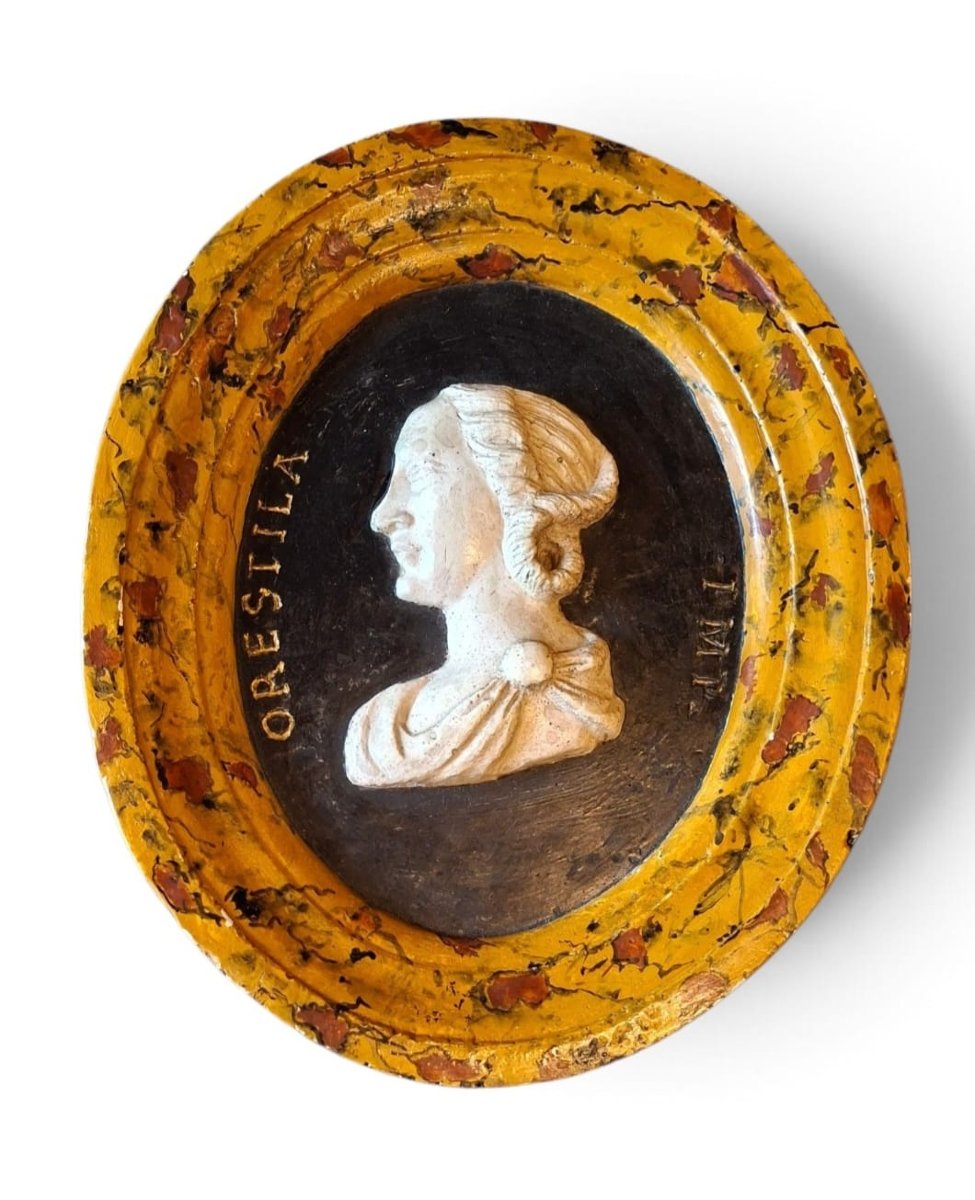 Paire de médaillons néoclassiques-photo-2