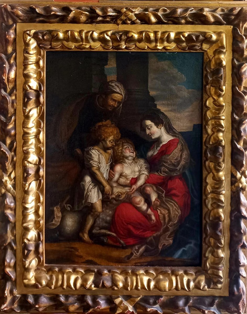 Vierge à l'Enfant avec saint Jean et sainte Anne