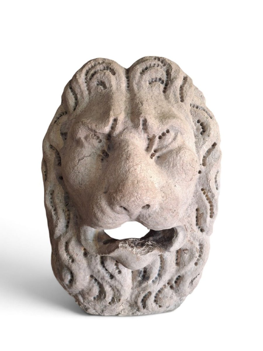 Masque de fontaine à tête de lion