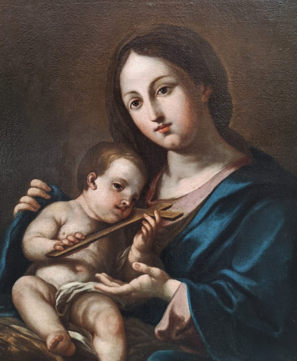 Madonna And Child, Circle Of Tommaso Conca-photo-3