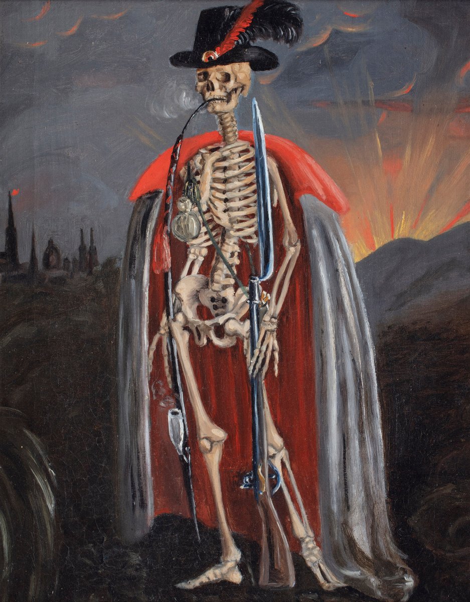 La Danse macabre, peinture du XIXe siècle-photo-2