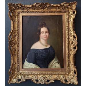 Portrait Of A Young Gentlewoman, English School