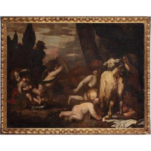 Triumph Of Bacchus With Putti