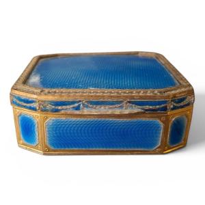 Enamel And Gilded Bronze Snuff Box