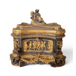 Bronze Box With A Double Patina