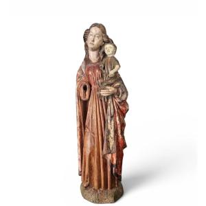 Sculpture Depicting The Virgin And Child