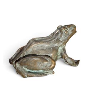 Grenouille en bronze