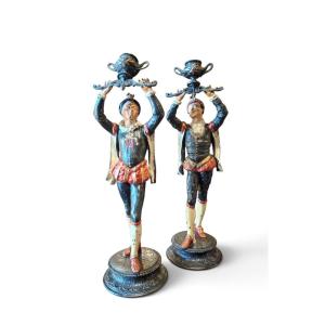 Pair Of Austrian Candlesticks