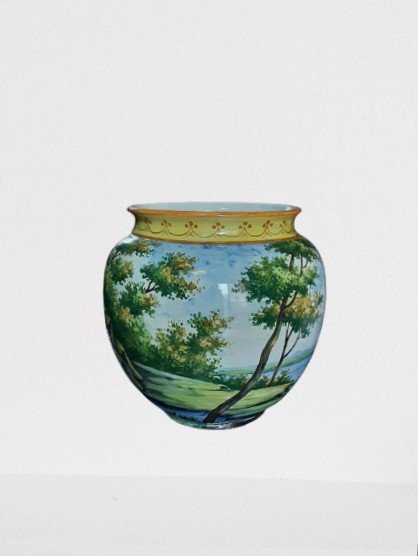 Neapolitan Vase From The 1900s-photo-3