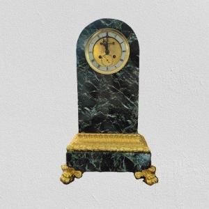 Charles X Bronze And Marble Table Clock From 1800