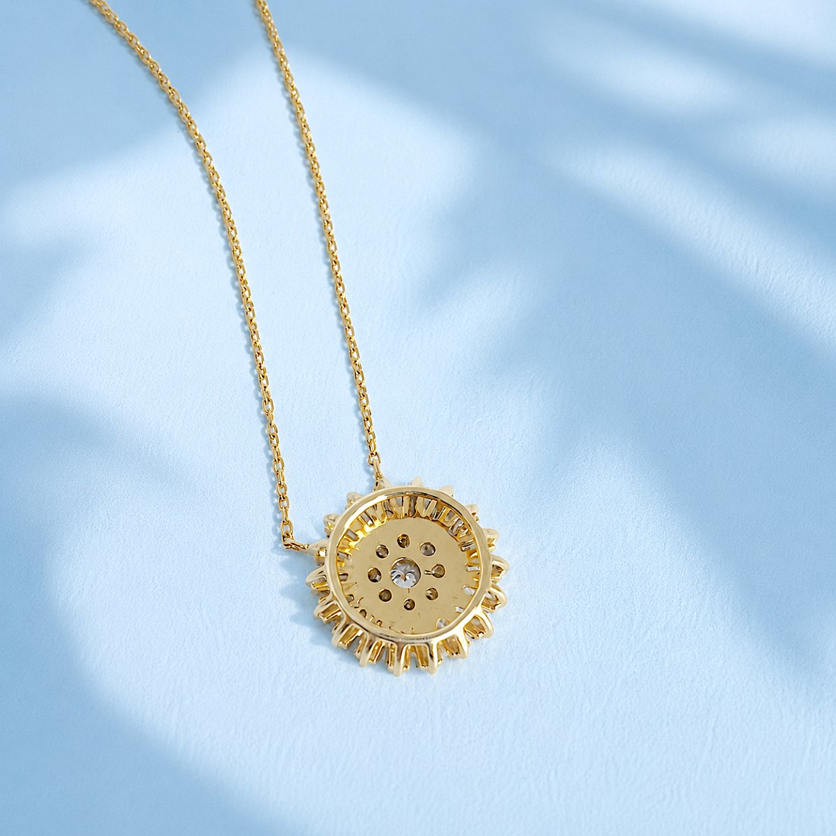 18k Yellow Gold Necklace With Tapered And Brilliant-cut Diamonds – 1.06 Ct-photo-6
