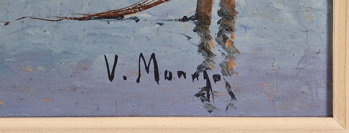Vincent Manago (1880-1936) Signed French Original Oil/board - Martigues, Riviera, Sea, Harbor-photo-5