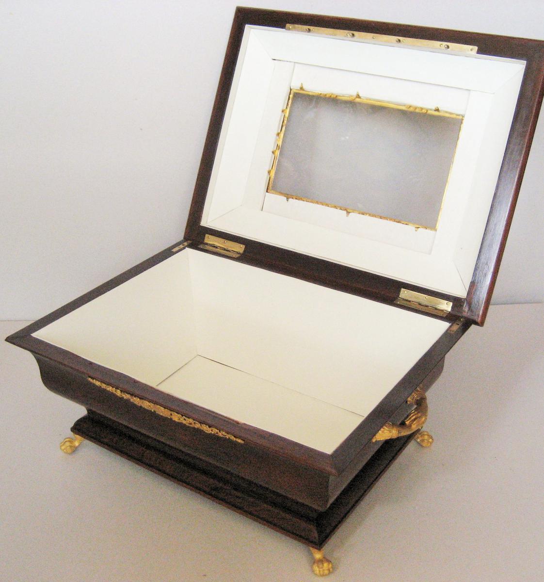 Rosewood Wedding Box Gilded Bronzes And Napoleon III-photo-4