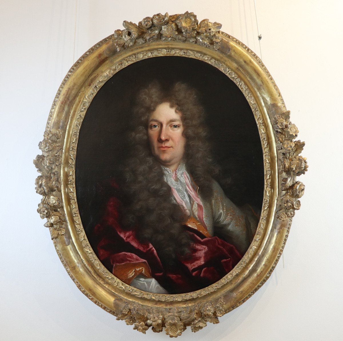 Henri  Millot (active Between 1699 And 1756), Portrait Of A Gentleman