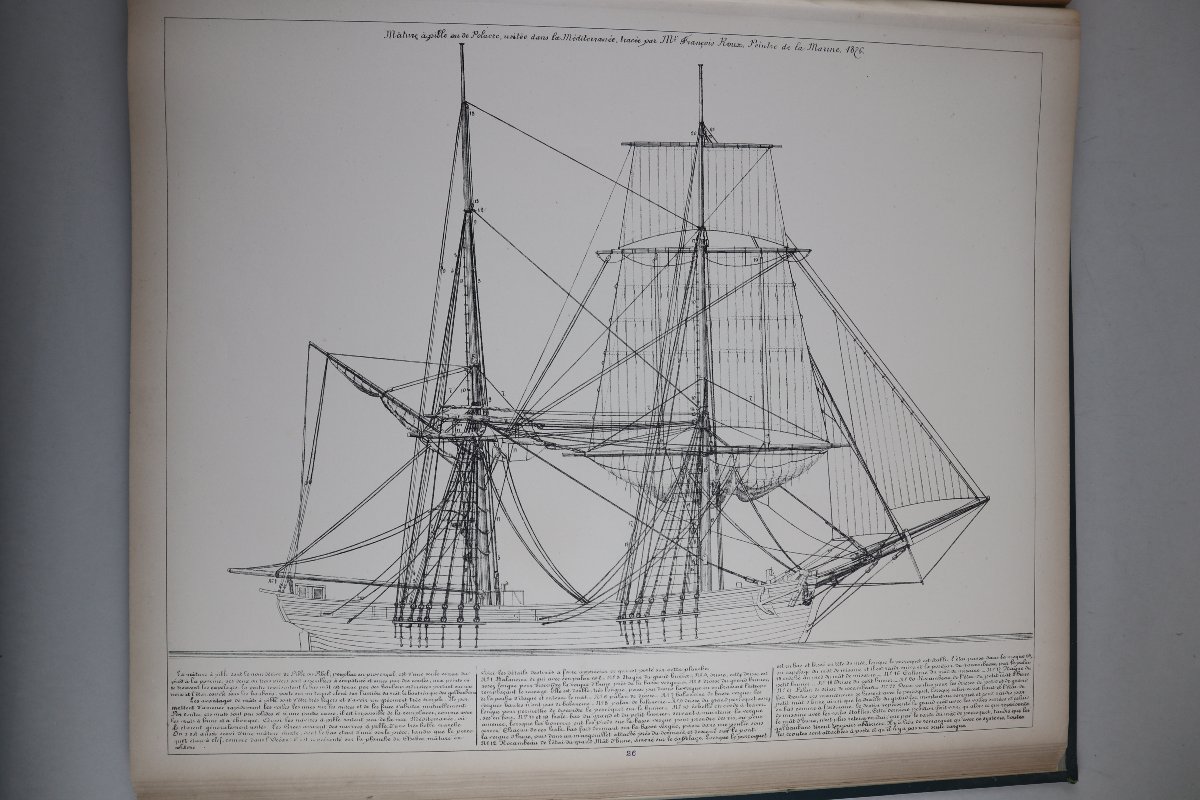 Souvenirs de Marine. Collection de plans ou dessins de navires et de bateaux anciens ou moderne-photo-4